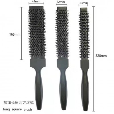 2020 New Arrival Salon Hair Brush Heat-resistant Ceramic Ionic Hair Brush New Rectangular Hair Brushes Wholesale