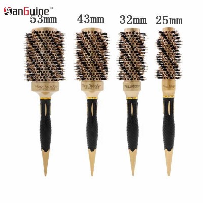 Sanguine hair brush large round,extra large hair round brush professional salon,round hair styling brush wood large