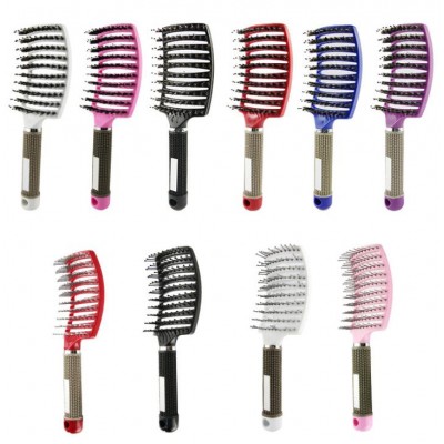 Sanguine Customized Logo Professional HairTools Curved Hair Brush,vented hair brush,hair vent brush